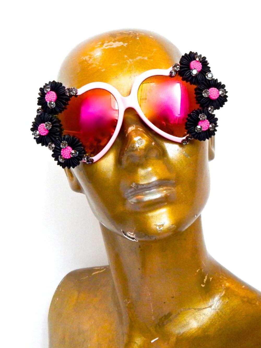 GASOLINE GLAMOUR WICKED GARDEN RHINESTONE ACID LOLITA GLASSES 🌸🌸🌸